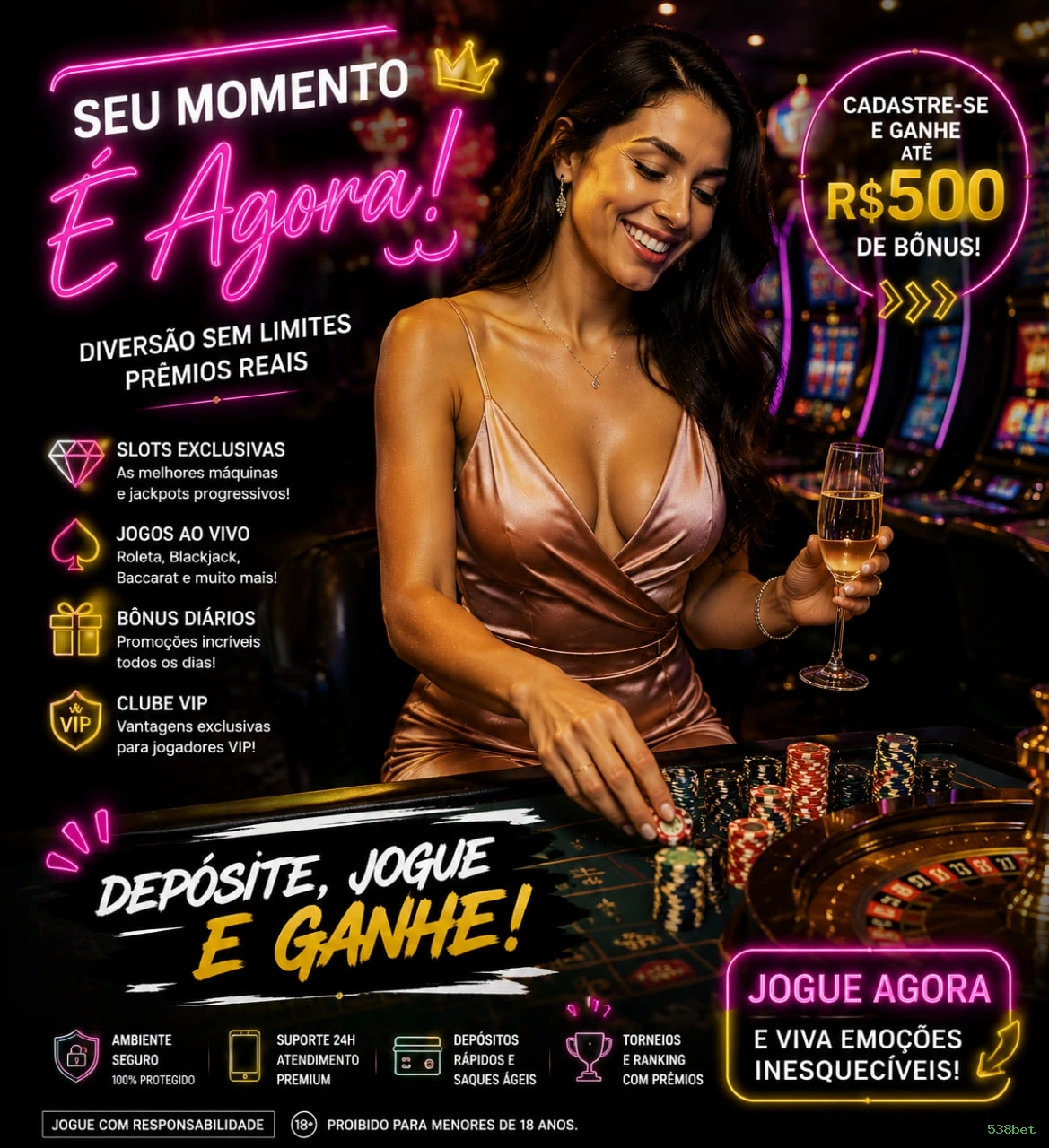 Dealers profissionais da 538bet